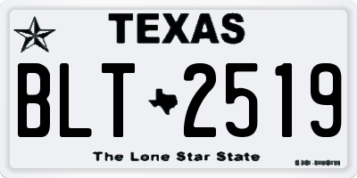 TX license plate BLT2519