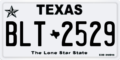 TX license plate BLT2529