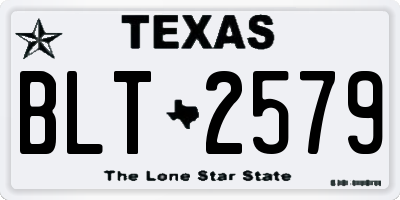 TX license plate BLT2579