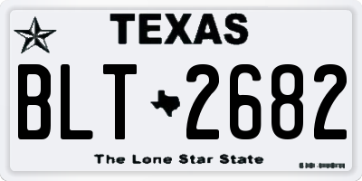 TX license plate BLT2682