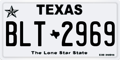 TX license plate BLT2969