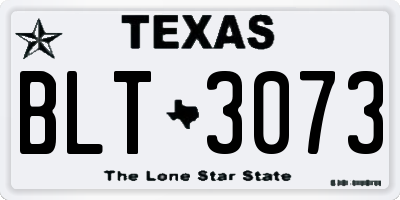 TX license plate BLT3073