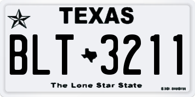 TX license plate BLT3211