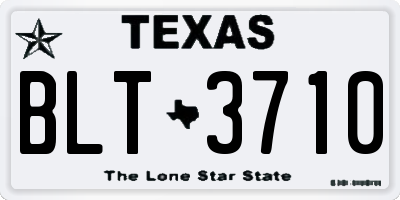 TX license plate BLT3710