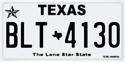 TX license plate BLT4130