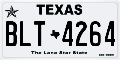 TX license plate BLT4264