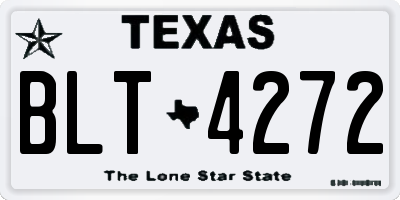 TX license plate BLT4272