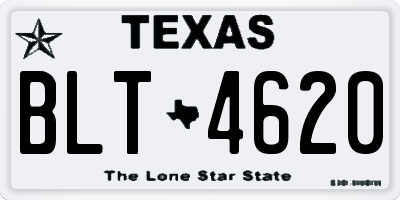 TX license plate BLT4620
