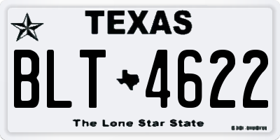 TX license plate BLT4622