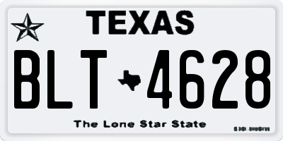 TX license plate BLT4628