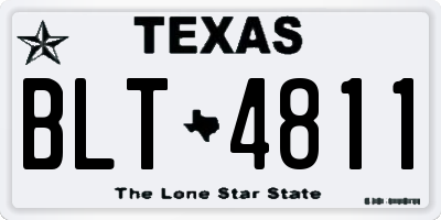 TX license plate BLT4811