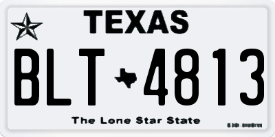 TX license plate BLT4813