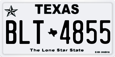 TX license plate BLT4855