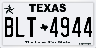 TX license plate BLT4944
