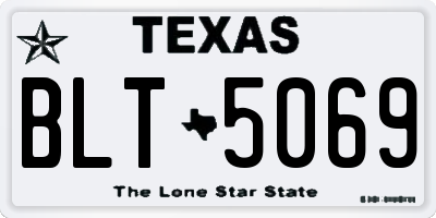 TX license plate BLT5069