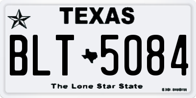 TX license plate BLT5084