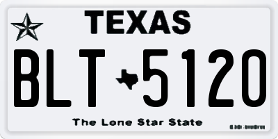 TX license plate BLT5120