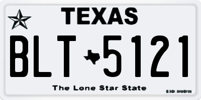 TX license plate BLT5121