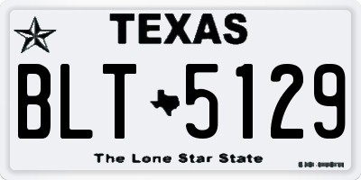 TX license plate BLT5129