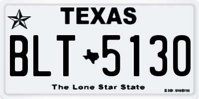 TX license plate BLT5130