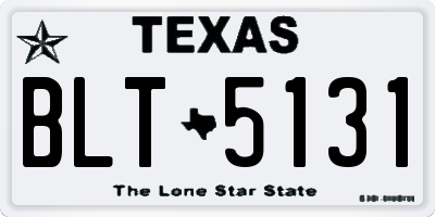 TX license plate BLT5131