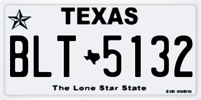 TX license plate BLT5132