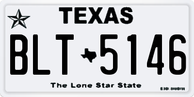 TX license plate BLT5146