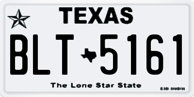 TX license plate BLT5161