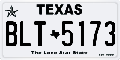 TX license plate BLT5173
