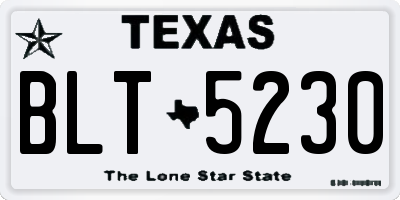 TX license plate BLT5230