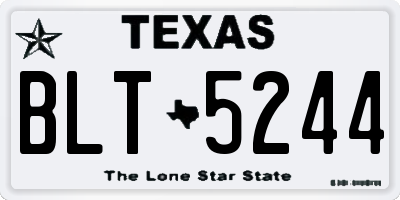 TX license plate BLT5244