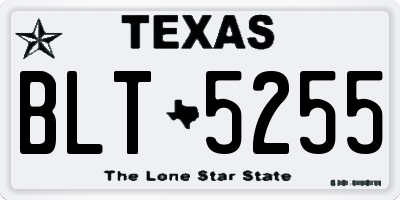 TX license plate BLT5255