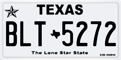 TX license plate BLT5272