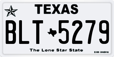 TX license plate BLT5279