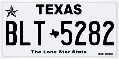 TX license plate BLT5282