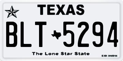 TX license plate BLT5294