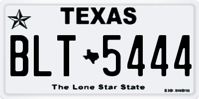 TX license plate BLT5444