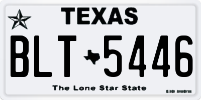TX license plate BLT5446