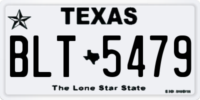 TX license plate BLT5479