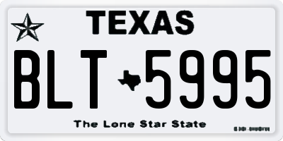 TX license plate BLT5995