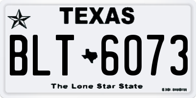 TX license plate BLT6073