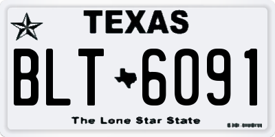 TX license plate BLT6091