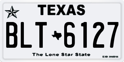 TX license plate BLT6127