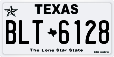 TX license plate BLT6128