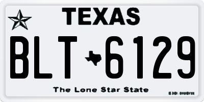 TX license plate BLT6129