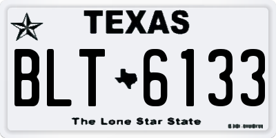 TX license plate BLT6133