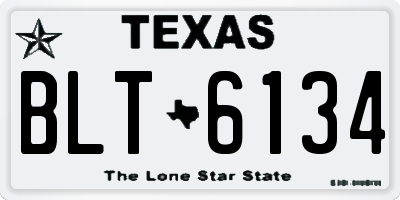 TX license plate BLT6134