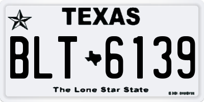 TX license plate BLT6139