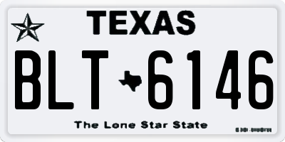 TX license plate BLT6146