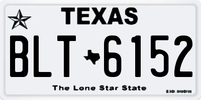 TX license plate BLT6152